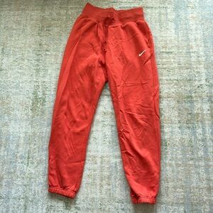 Nike S orange sweatpants